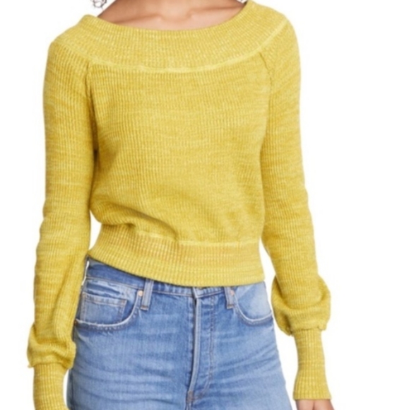 Free People Sweaters - Free People Sugar Rush Off Shoulder Sweater